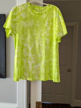Lululemon All Yours Short Sleeve (Marmoleado Tie Dye Lime)